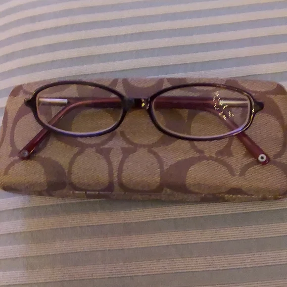 Coach Accessories Coach Alexa 55 Eyeglasses Purple Frames